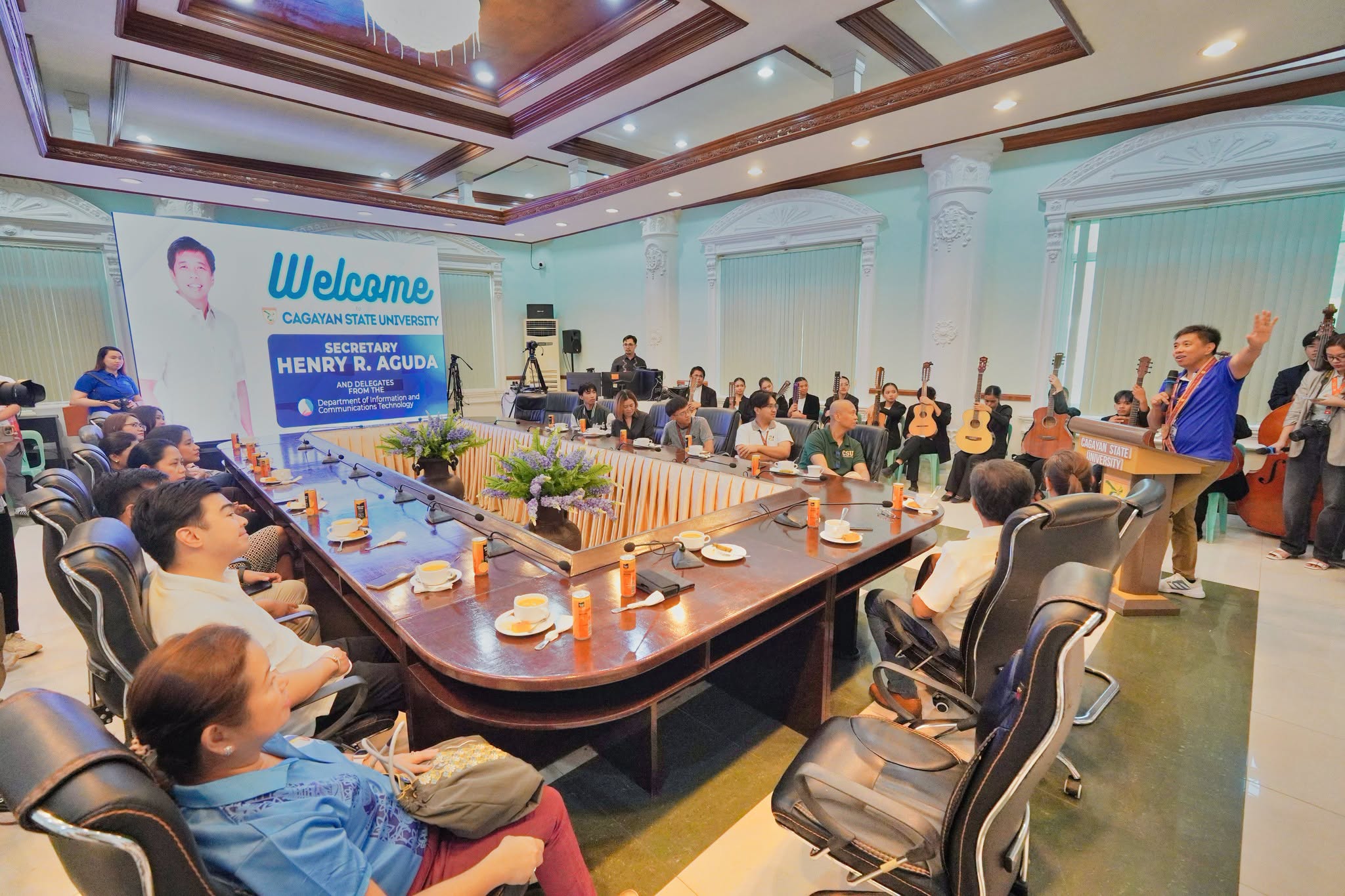 DICT SECRETARY AGUDA LEADS FREE PUBLIC INTERNET ACCESS PROGRAM VISIT TO CSU  photo 9